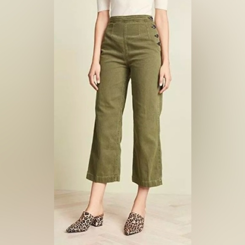 Free People Utility Crop Wide Leg Pant